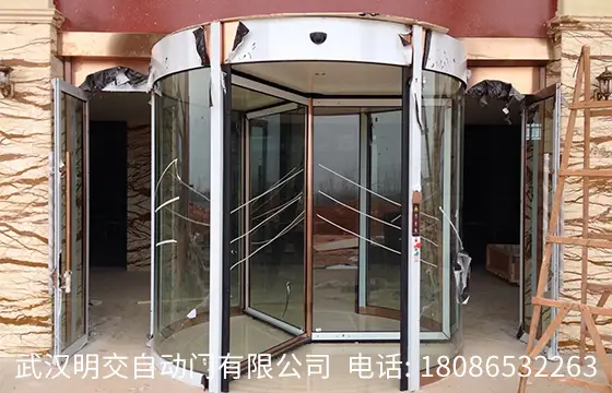 武汉自动门客户安装案例:咸宁市渡普口镇